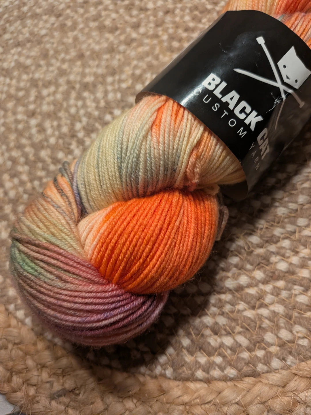 Black Cat Custom Yarn Skein Merino - photo 2