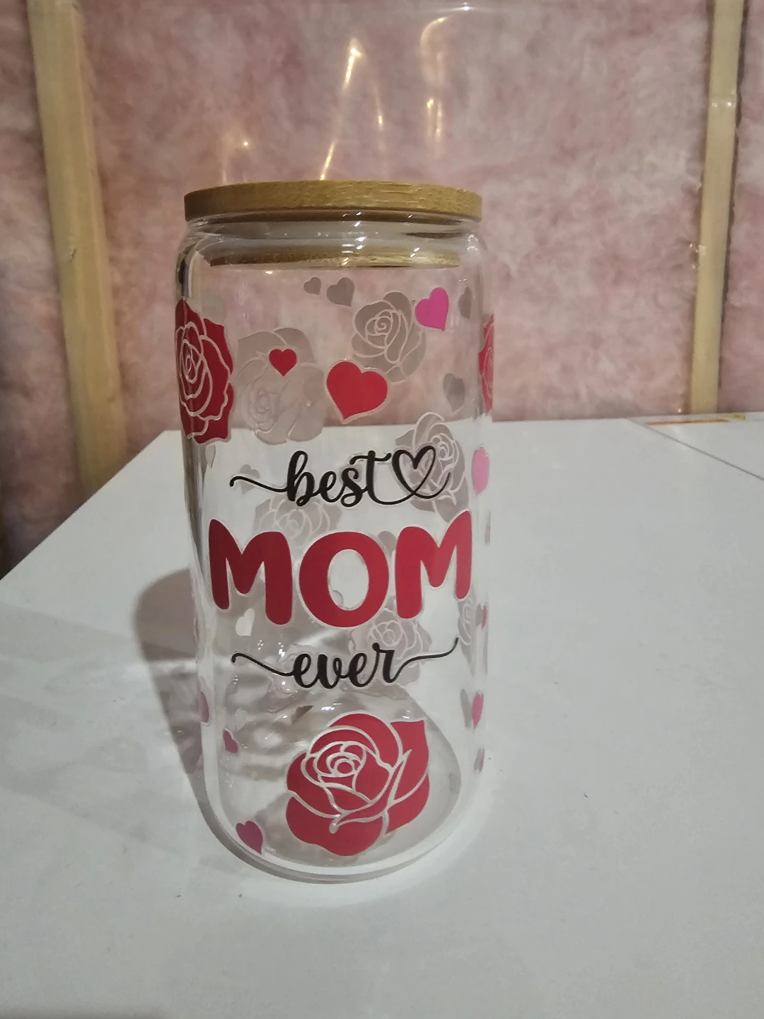 Best Mom Ever Glass tumbler