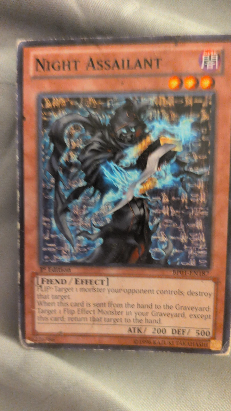 Night Assailant Yu-Gi-Oh! Trading Card