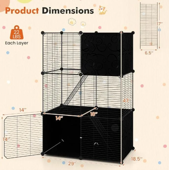 cat crate 3 levels