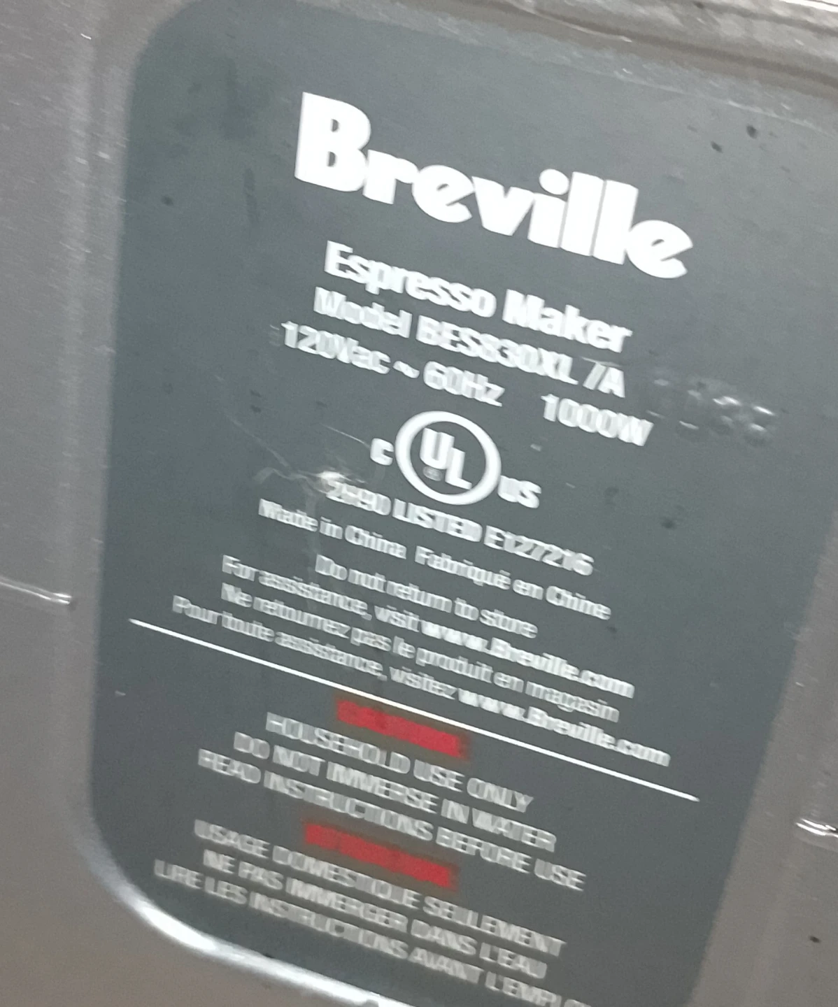 Breville BES830XL Espresso Machine - photo 2