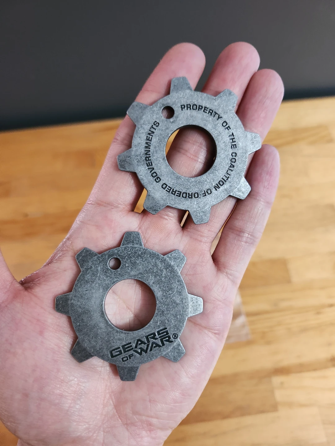Official Gears of War COG Tags Microsoft - photo 3