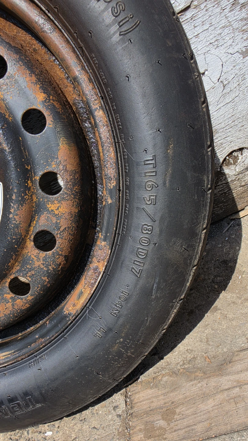 “Honda Pilot 2016 Spare Tire T165/80D17 – 5x120”. - photo 4