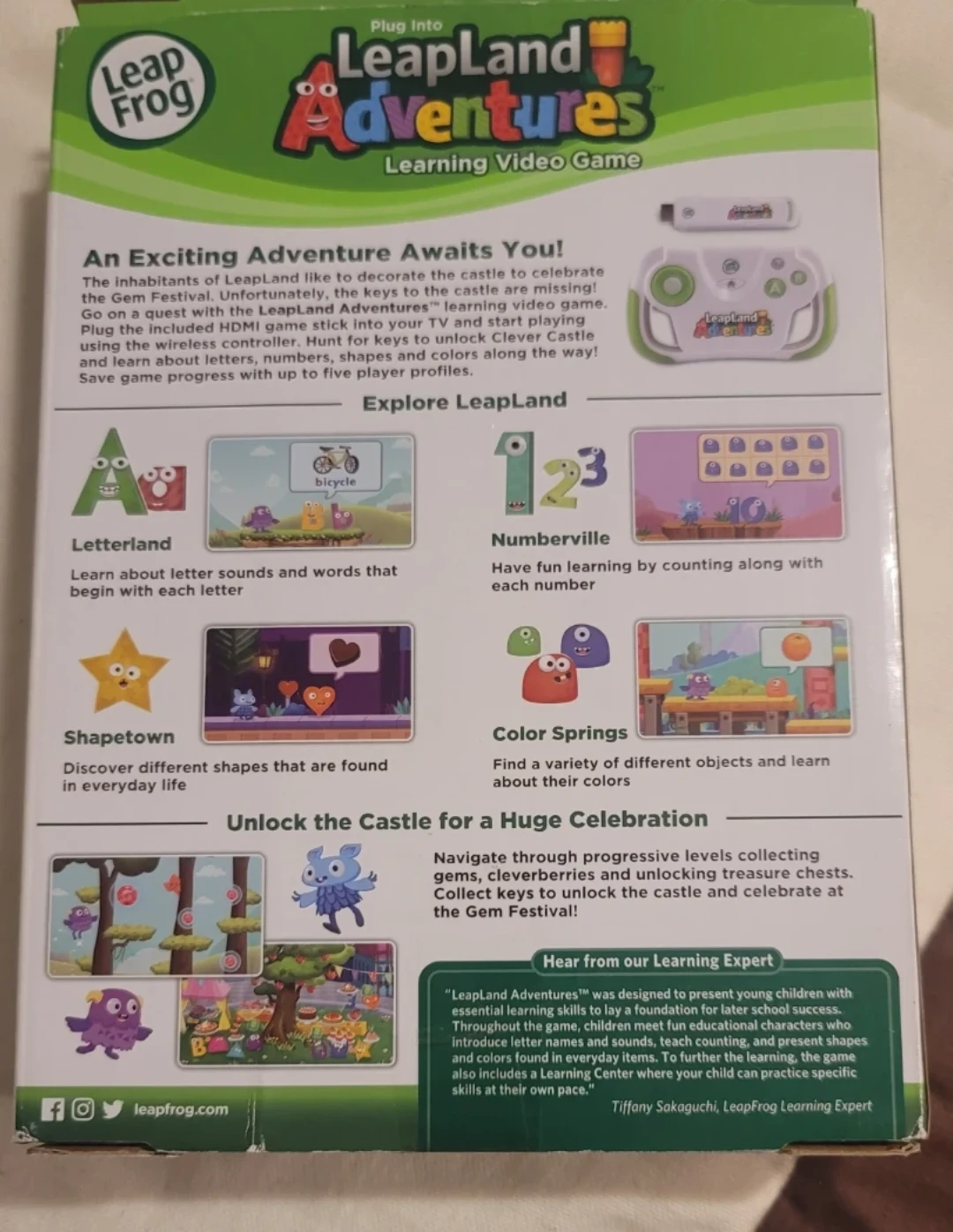 LeapFrog LeapLand Adventures Learning Video Game 🏈 - photo 2