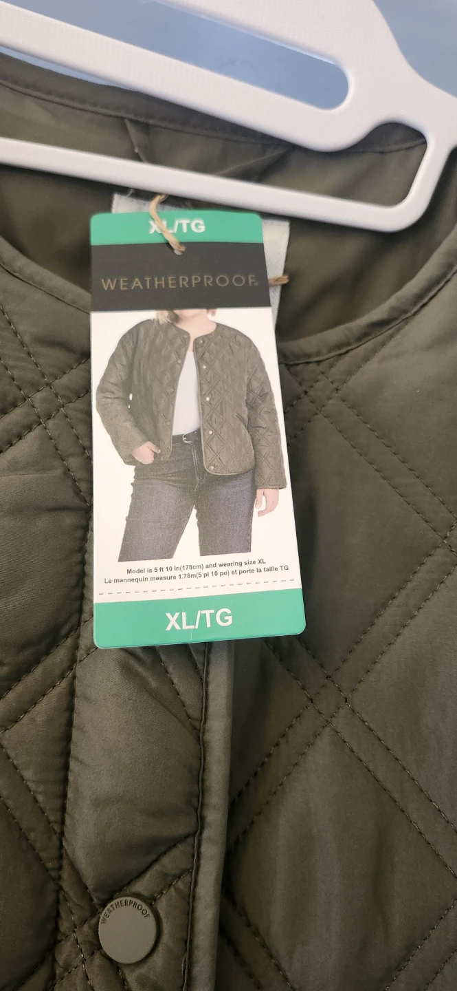 Weatherproof Quilted Jacket Olive Green XL - photo 2