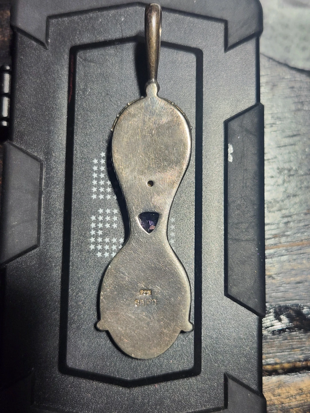 Sajen 925 Sterling Silver Charoite & Face Pendant - photo 3