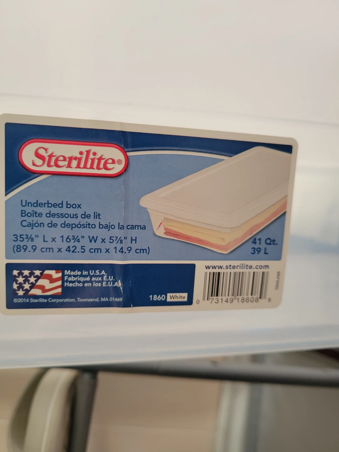 Sterilite Underbed Storage Box