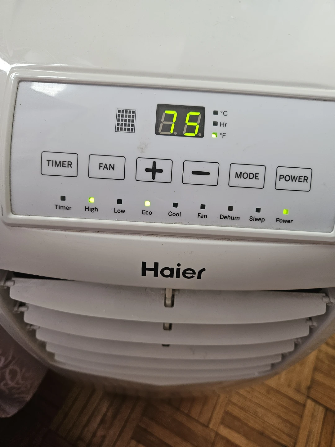 Haier 10,000 BTU Portable Air Conditioner dehumidifier