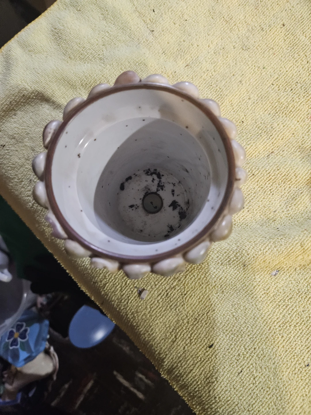 Decorative Shell-Covered Pot - photo 5