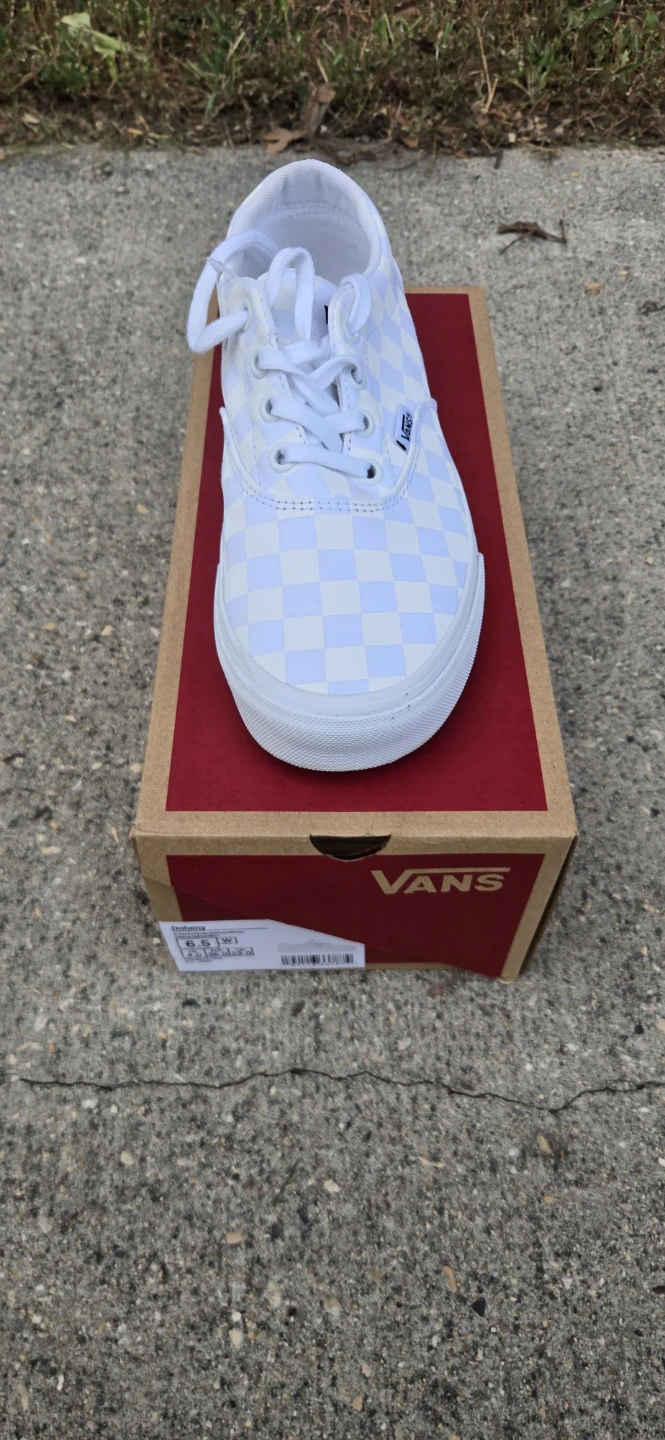 Vans Doheny Checkerboard Shoes White