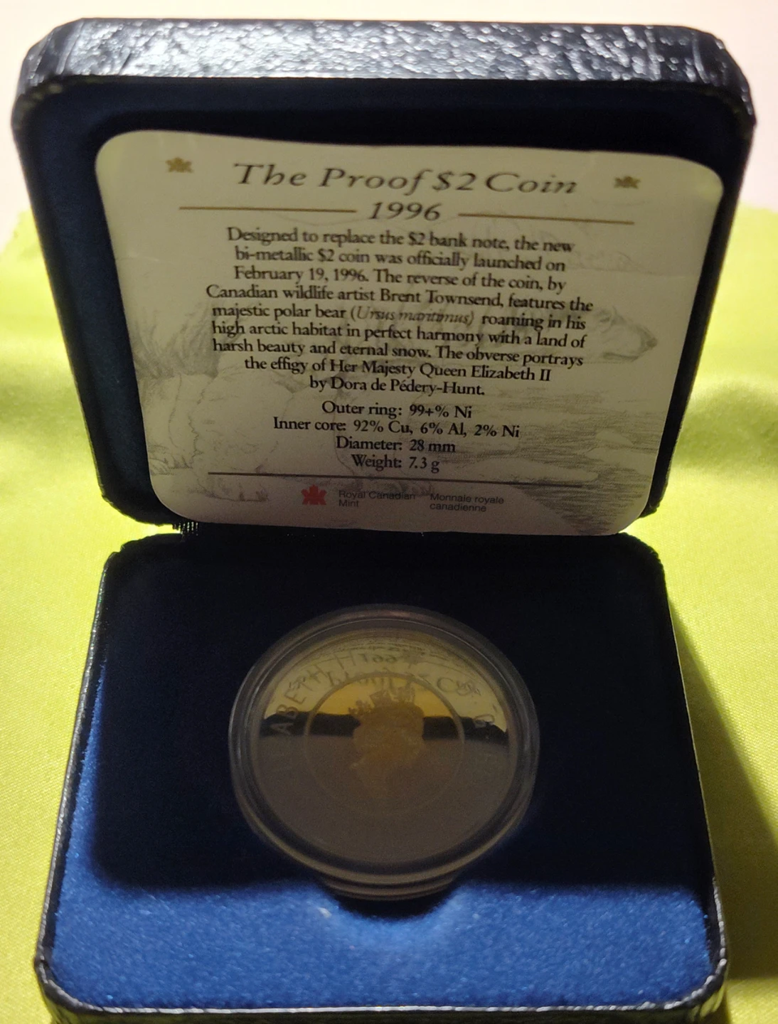 1996 Royal Canadian Mint Proof $2 Coin - photo 5