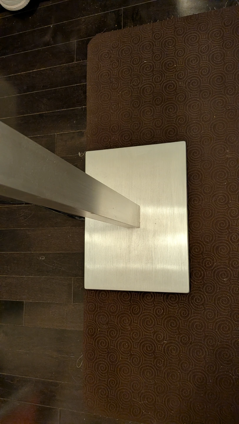 Modern Brushed Silver Floor Lamp - photo 3