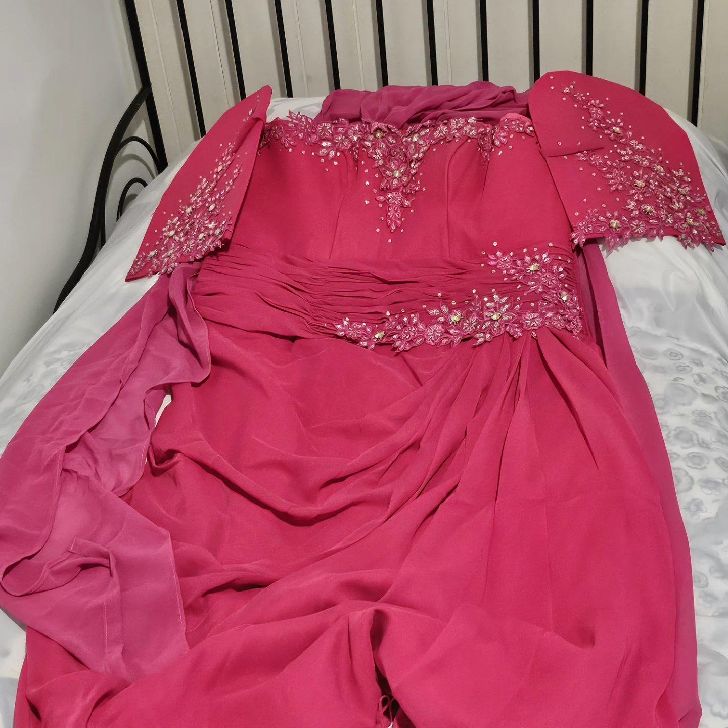 Hot Pink Formal Evening Gown