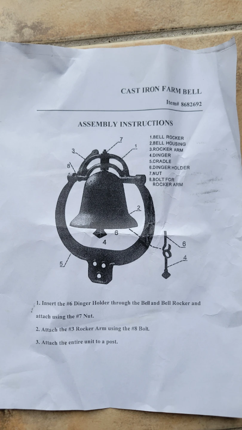Cast Iron Farm Bell - photo 2