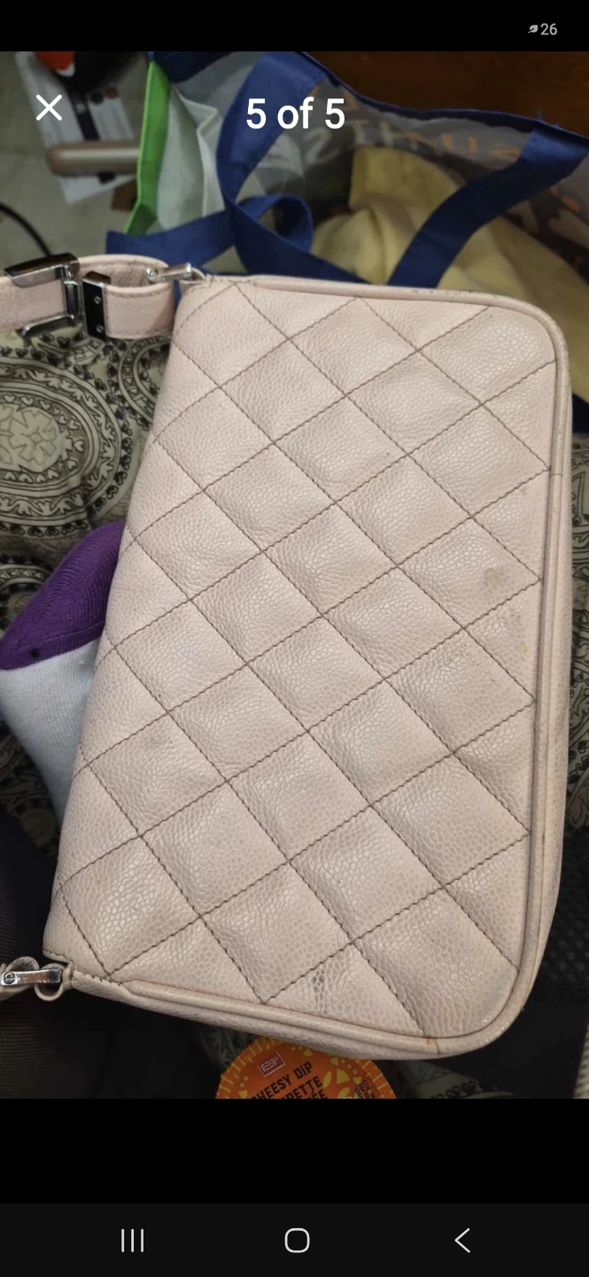 Authentic Chanel Quilted Pink Shoulder Bag - photo 4