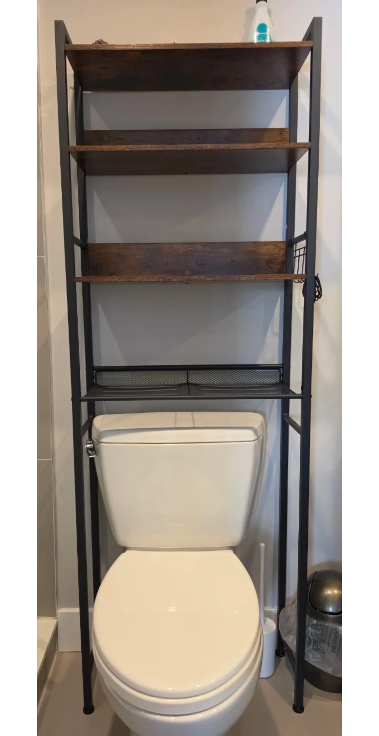Over-the-toilet bathroom storage shelf - photo 2