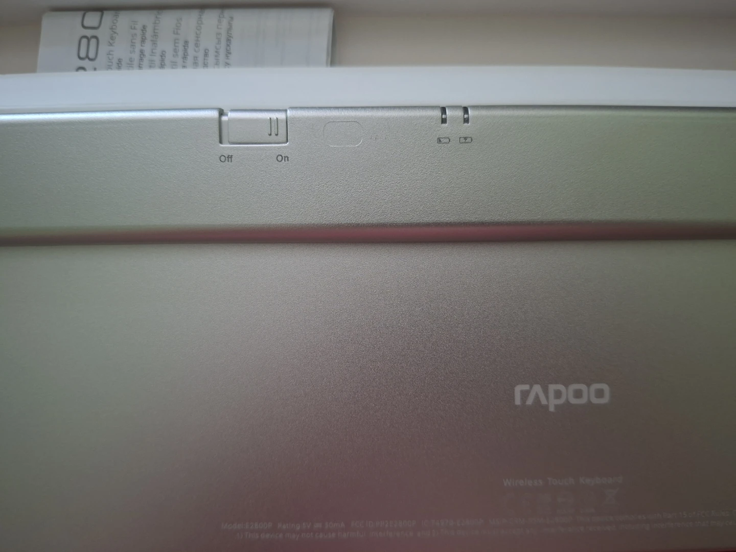 Rapoo Wireless Touch Keyboard - photo 5