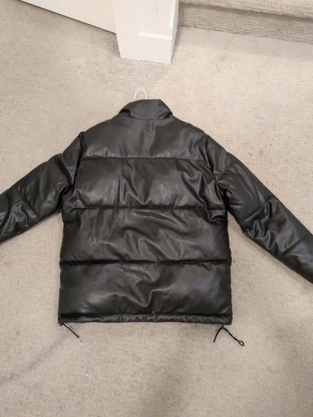 Mountain Black Faux Leather Puffer Jacket - photo 2