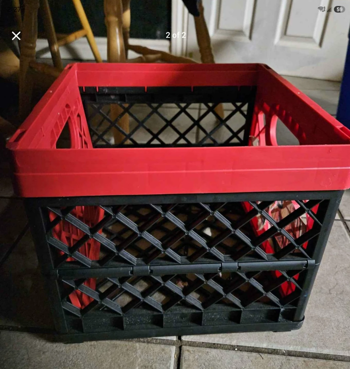 CleverMade Collapsible Milk Crate 25L