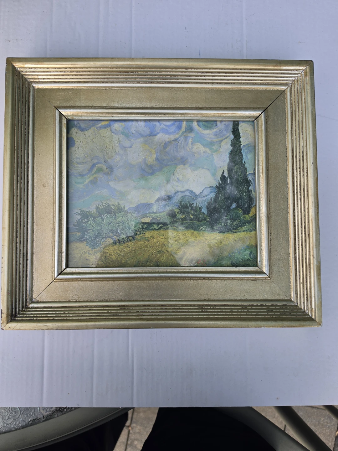 Van Gogh Wheat Field with Cypresses Framed Print