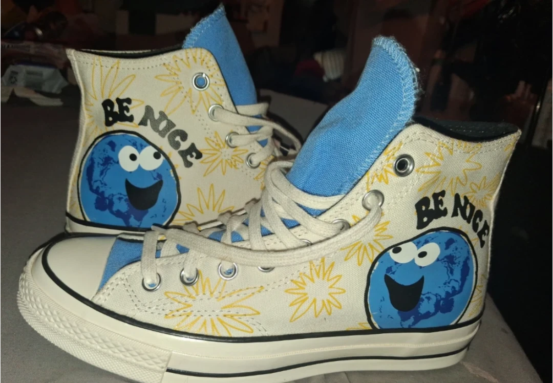 Converse Chuck 70 High "Be Nice" Cookie Monster Sneakers