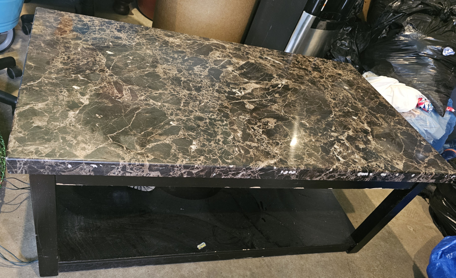 Faux Marble Top Coffee Table - photo 3