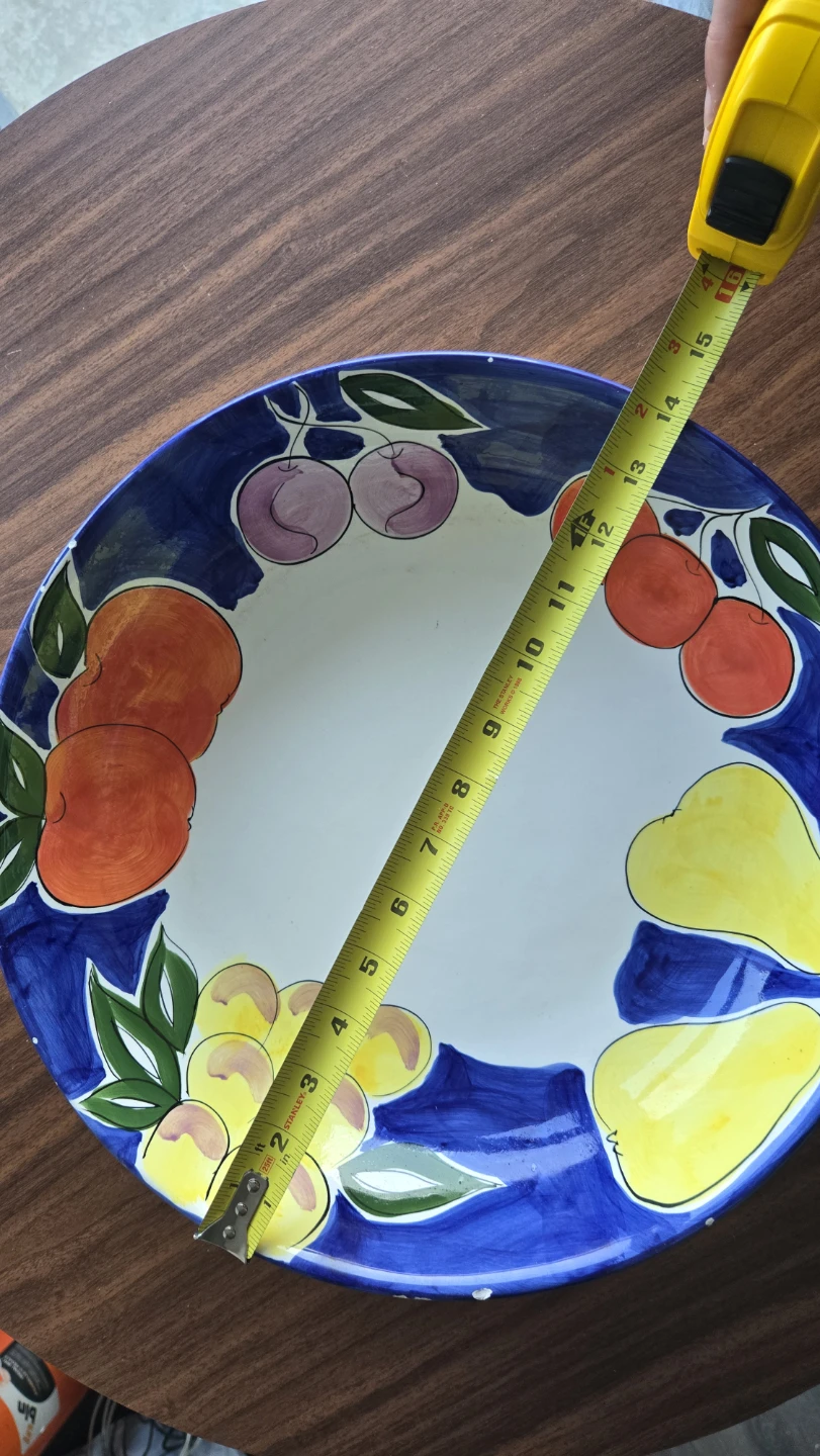 Ceramic Fruit Design Dinner Plate - photo 2