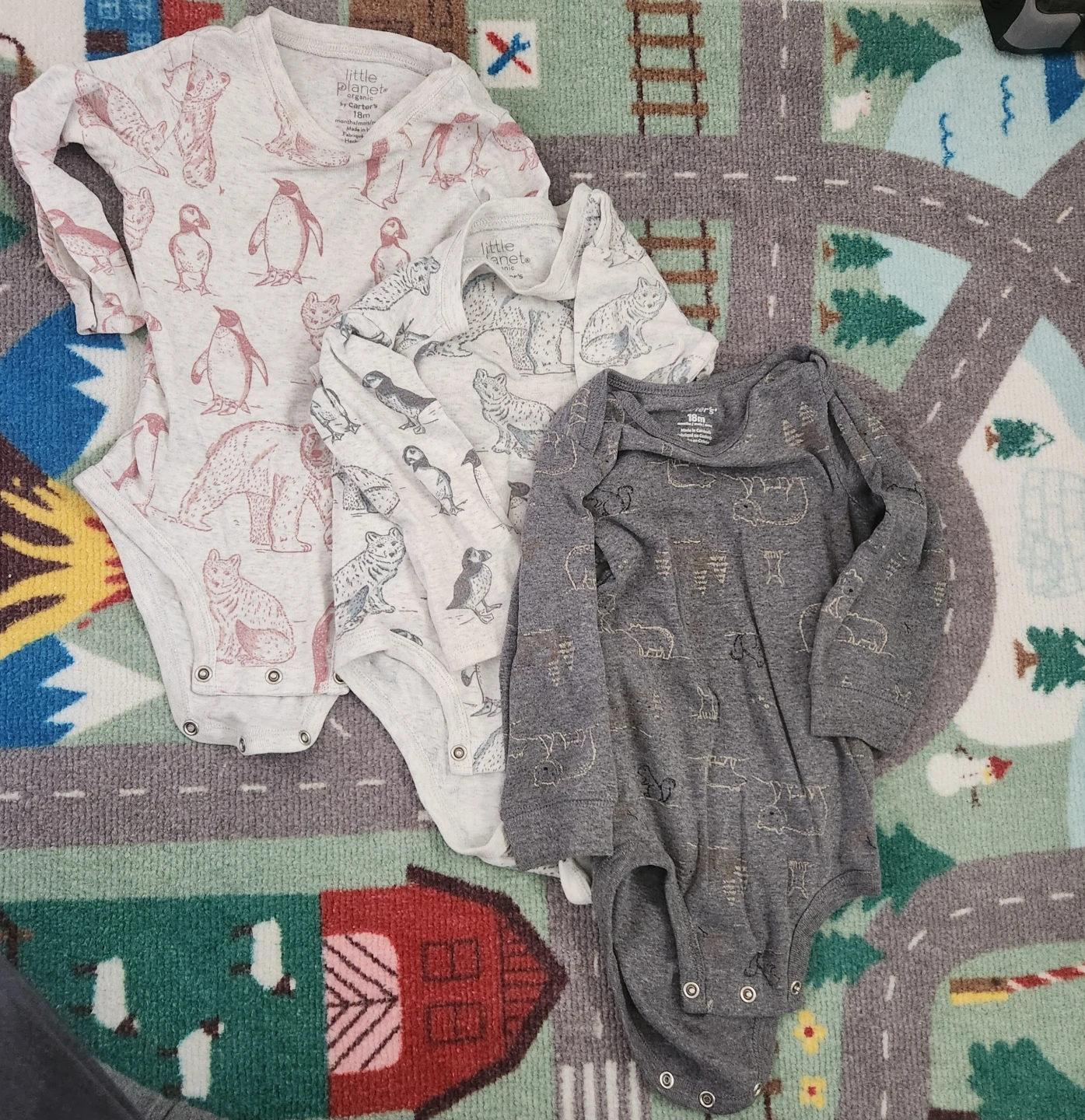 Little Planet Bodysuits (3-Pack) 18 months