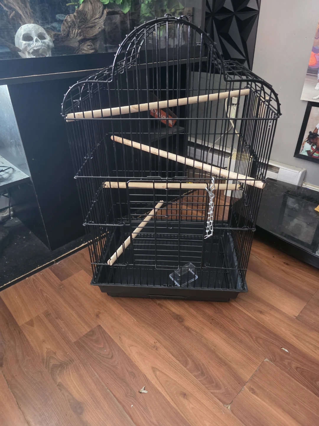 Black Metal Bird Cage