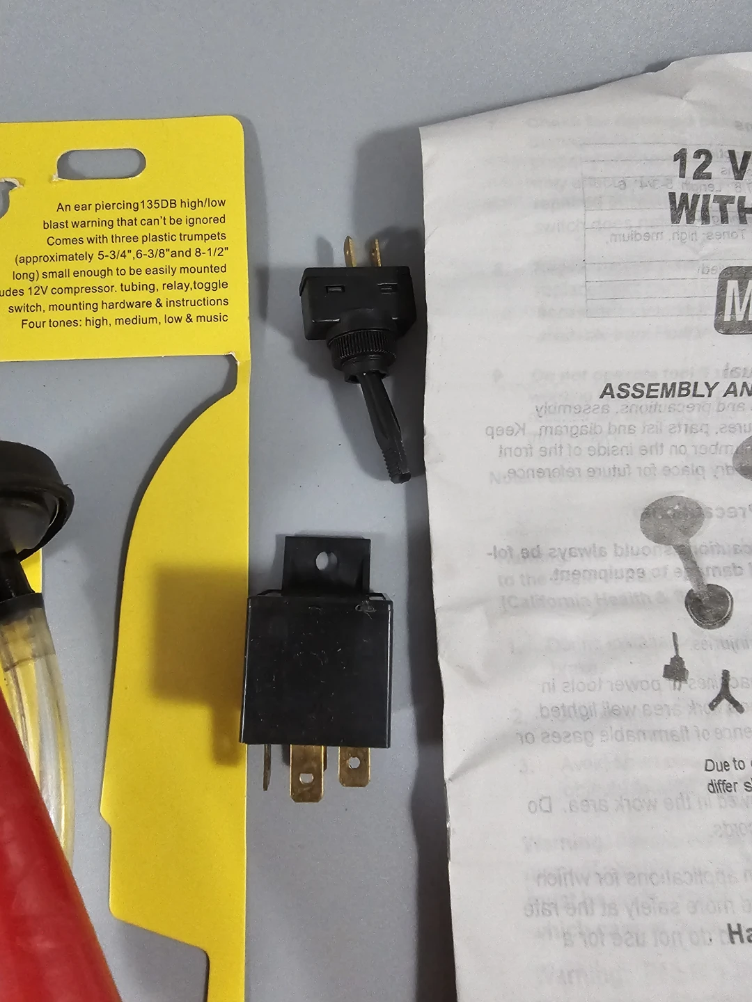 3x air horns kit with compressor - photo 4