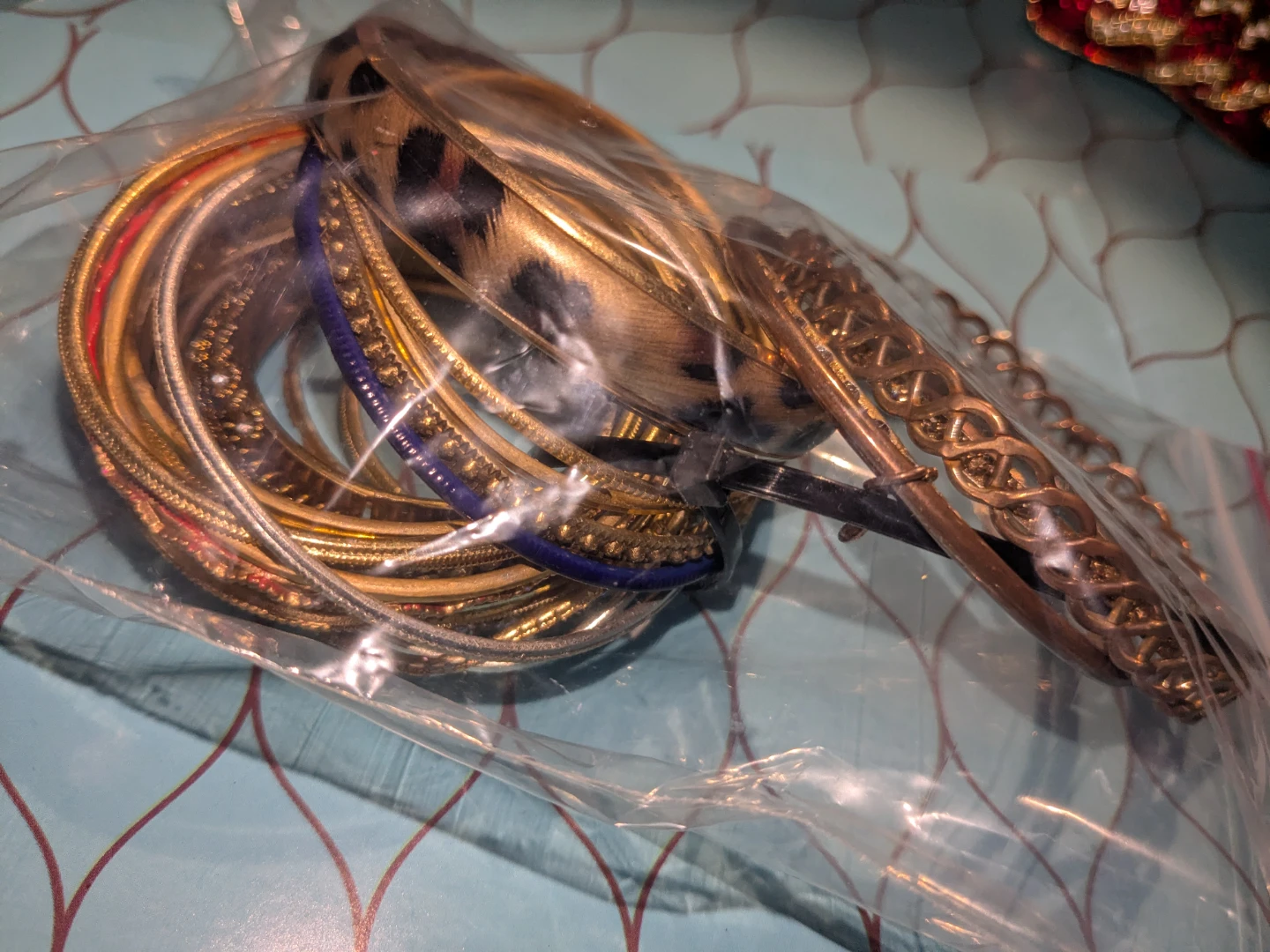 Faux gold bangles - photo 2