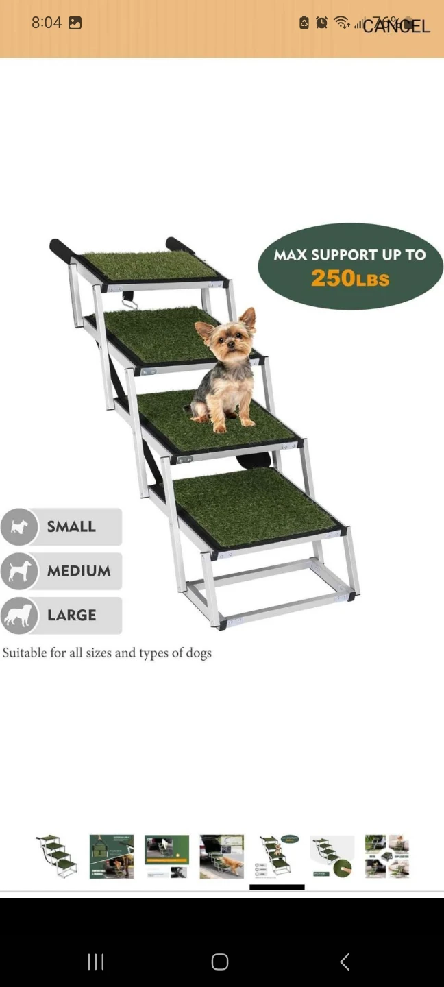 Foldable Pet Stairs for Vehicles and Furniture - photo 2