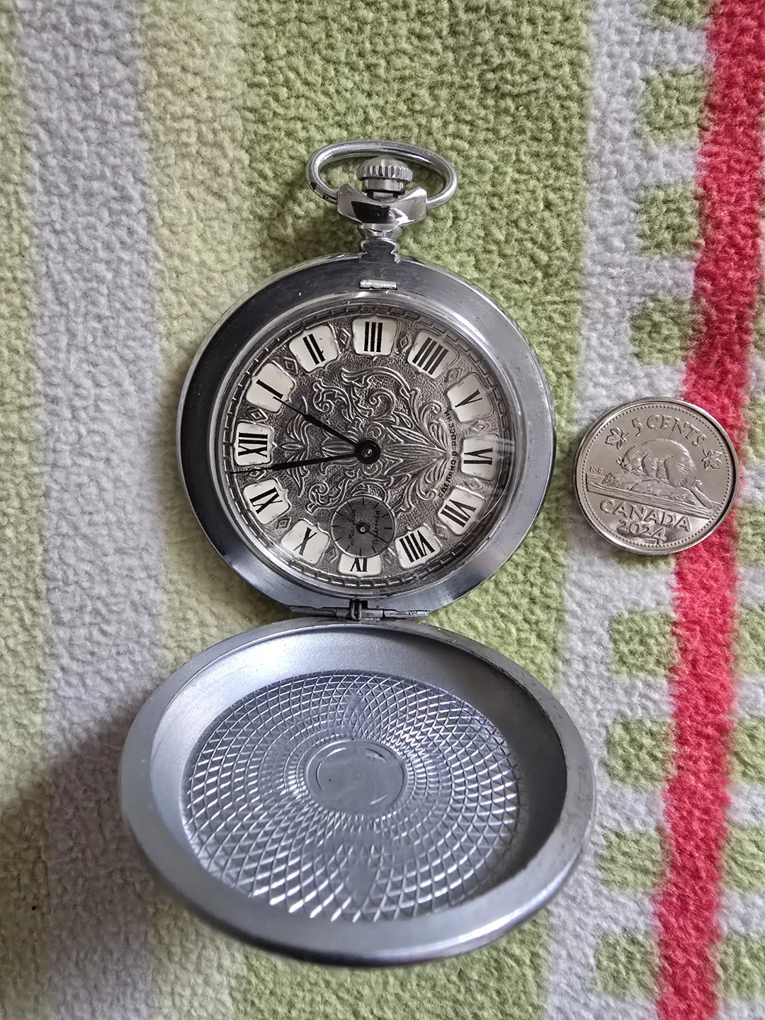 Vintage Russian Mechanical Pocket Watch - photo 3