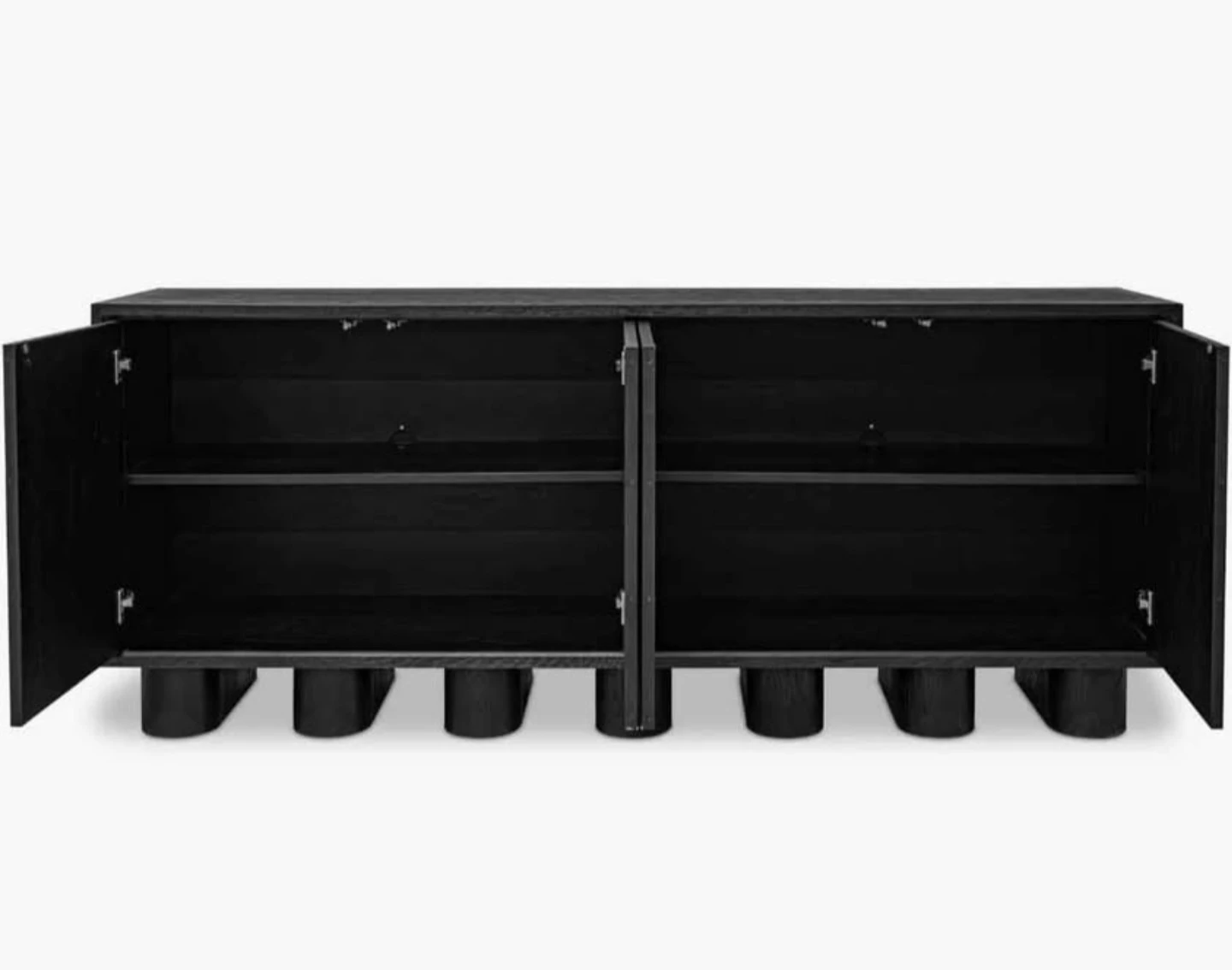 Modern Black Four-Door Sideboard - photo 2