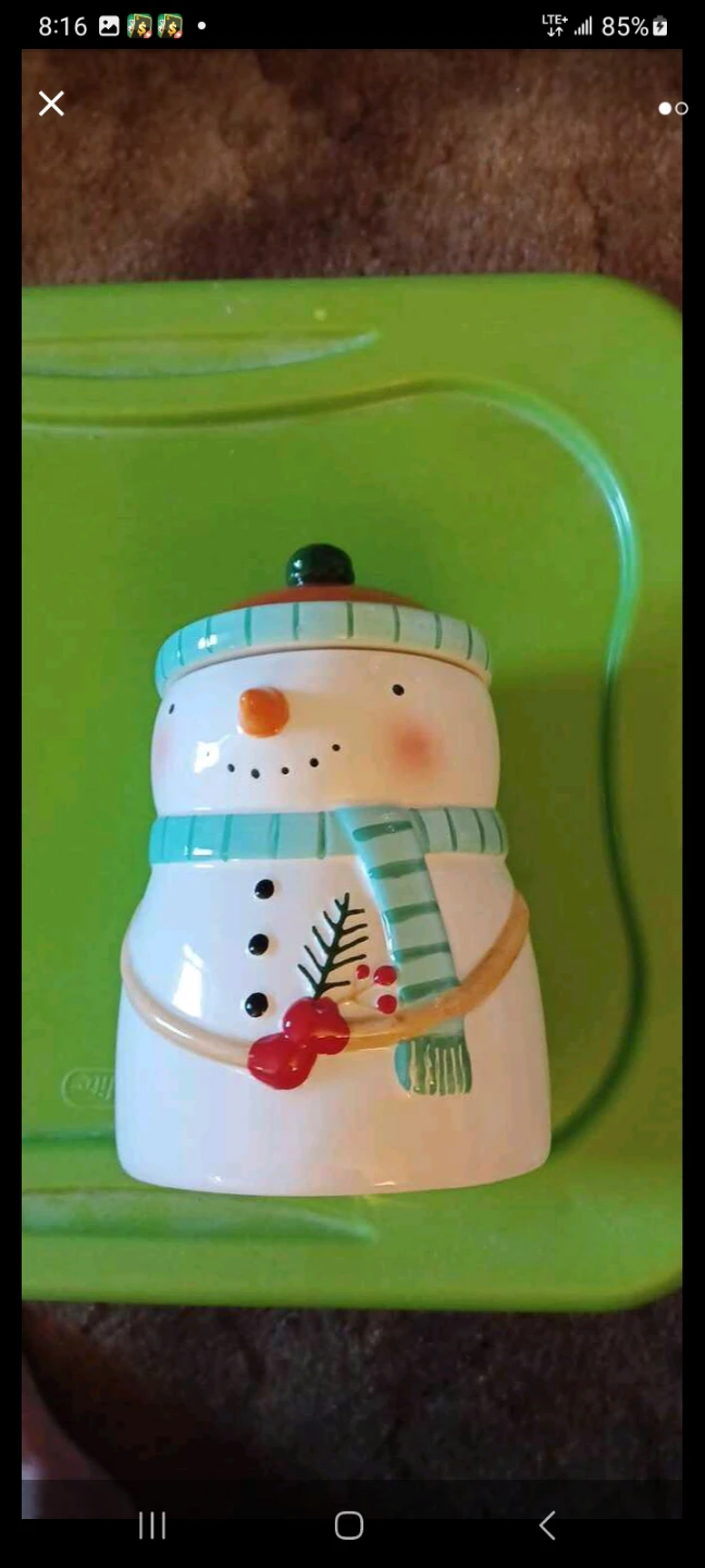 Ceramic Snowman Cookie Jar