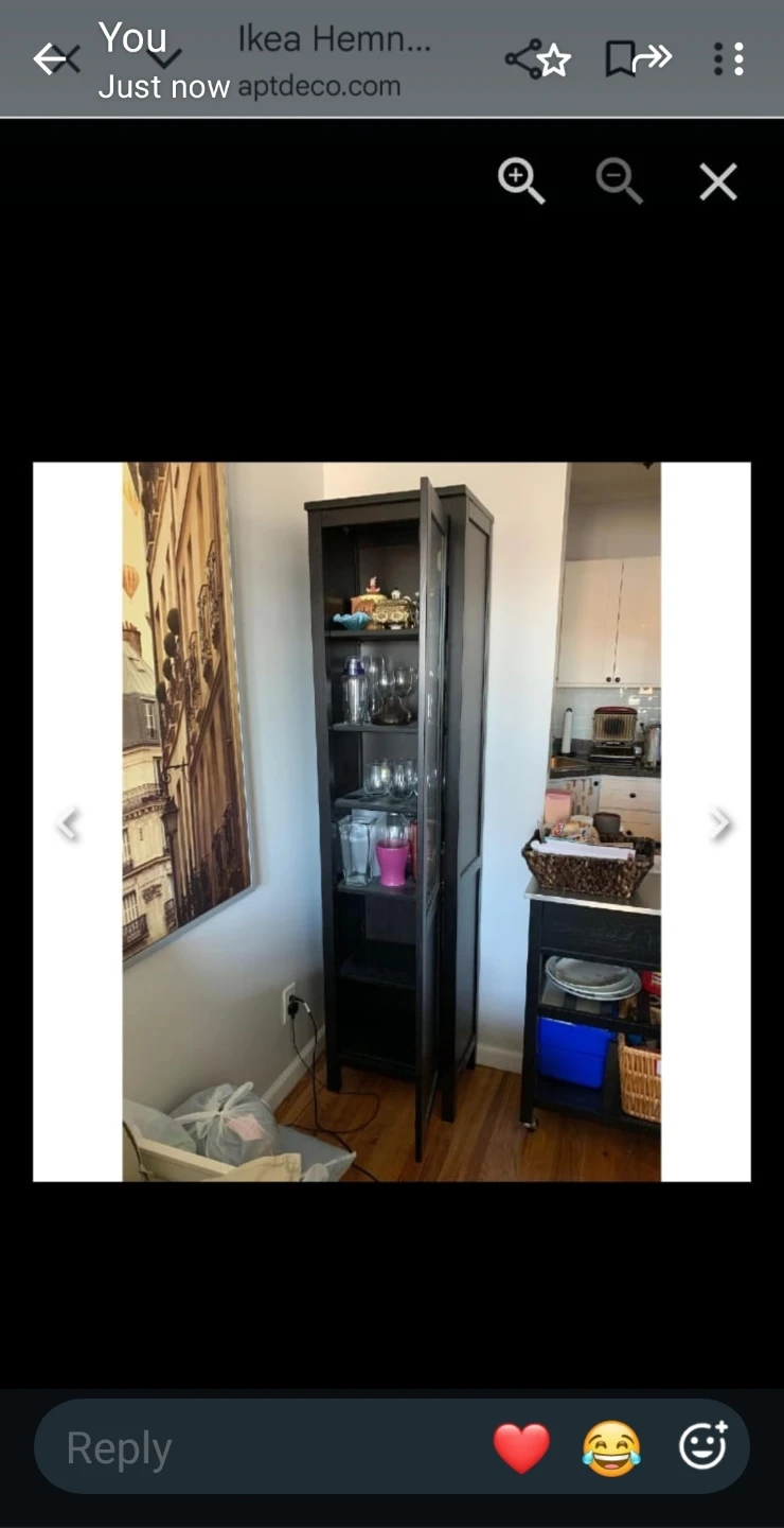 IKEA HEMNES Glass-door Cabinet