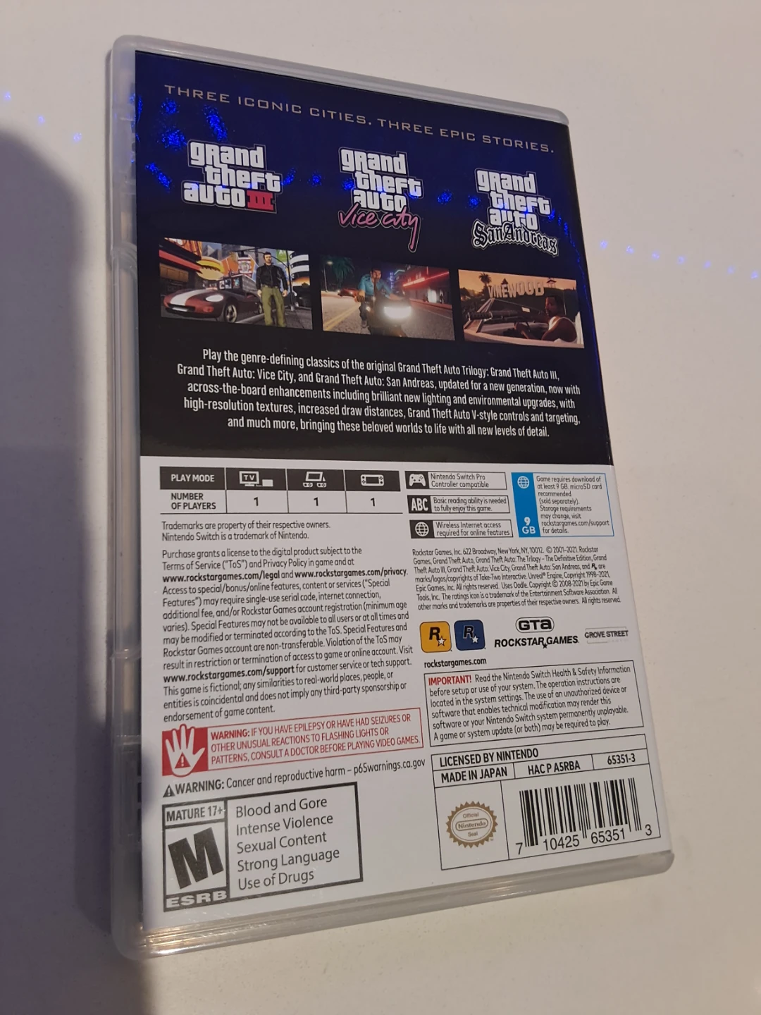 Grand Theft Auto: The Trilogy for Nintendo Switch - photo 2