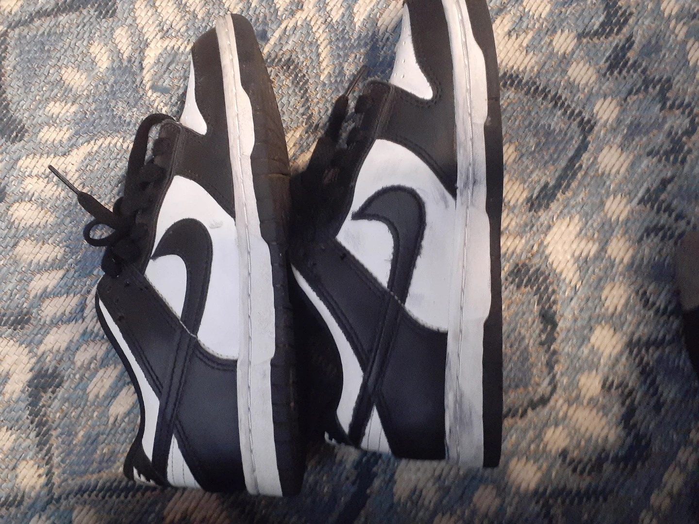 Nike Dunk Low Black and White Sneakers - photo 4