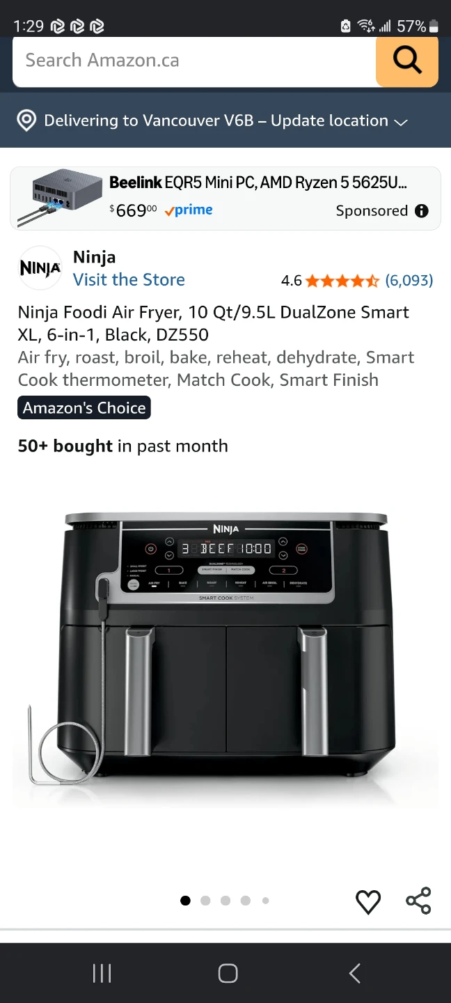 Ninja Foodi Smart XL 6-in-1 Air Fryer - photo 2