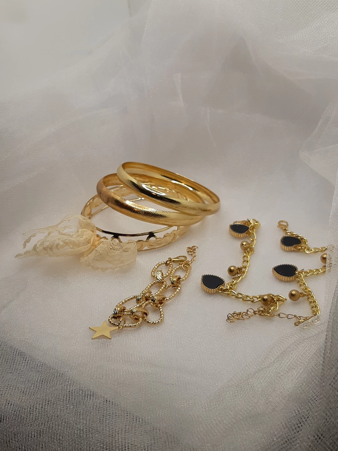 Gold Tone Bracelet Bundle