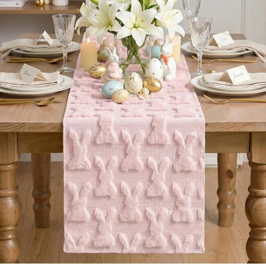 Pink Bunny Easter Table Runner - photo 3