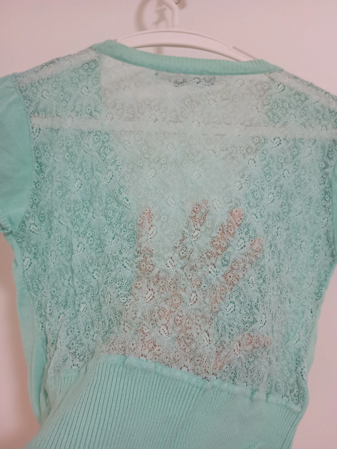 Nicole Benisti Mint Green Lace Cardigan - photo 3