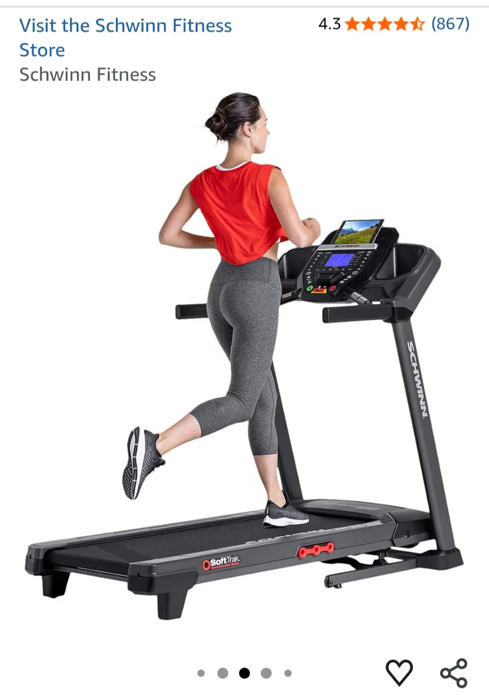 Treadmill Schwinn 810 - Excellent Condition - photo 3