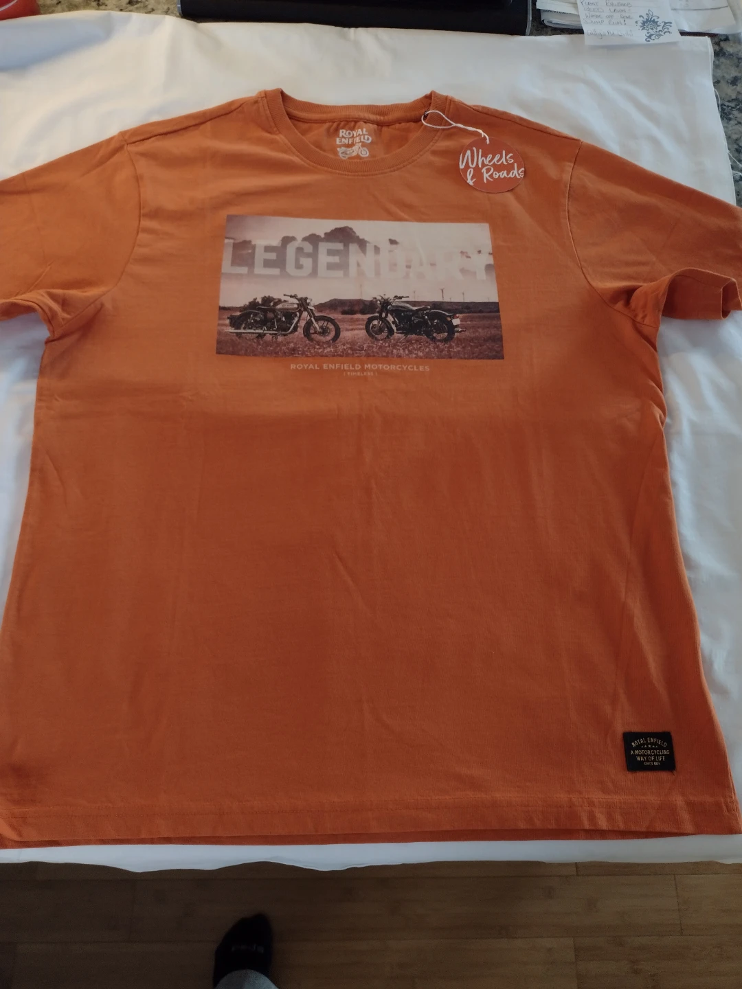 Royal Enfield Motorcycle T-Shirt Rust Orange