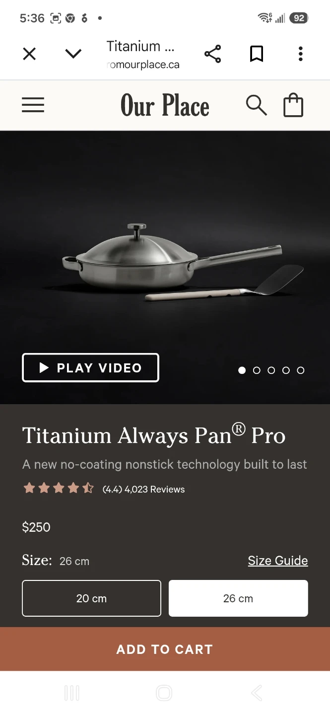 Our Place titanium Always Pan Pro