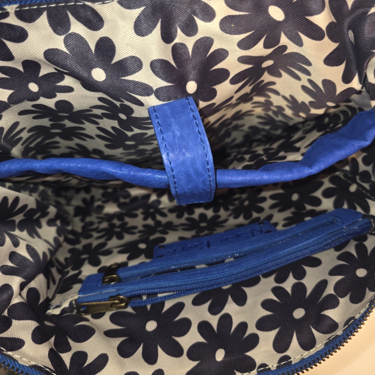 Nino Bossi Blue Genuine Leather  Backpack - photo 5