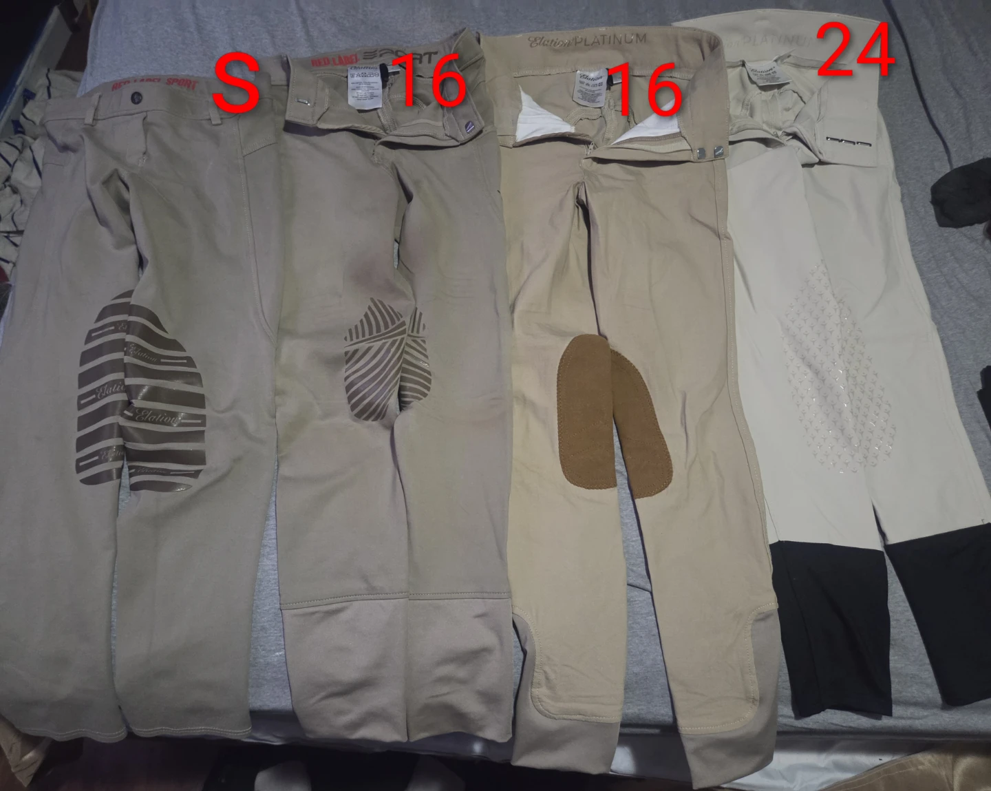 Lot of 7 Elation Women’s Equestrian Riding Breeches / Jodhpurs