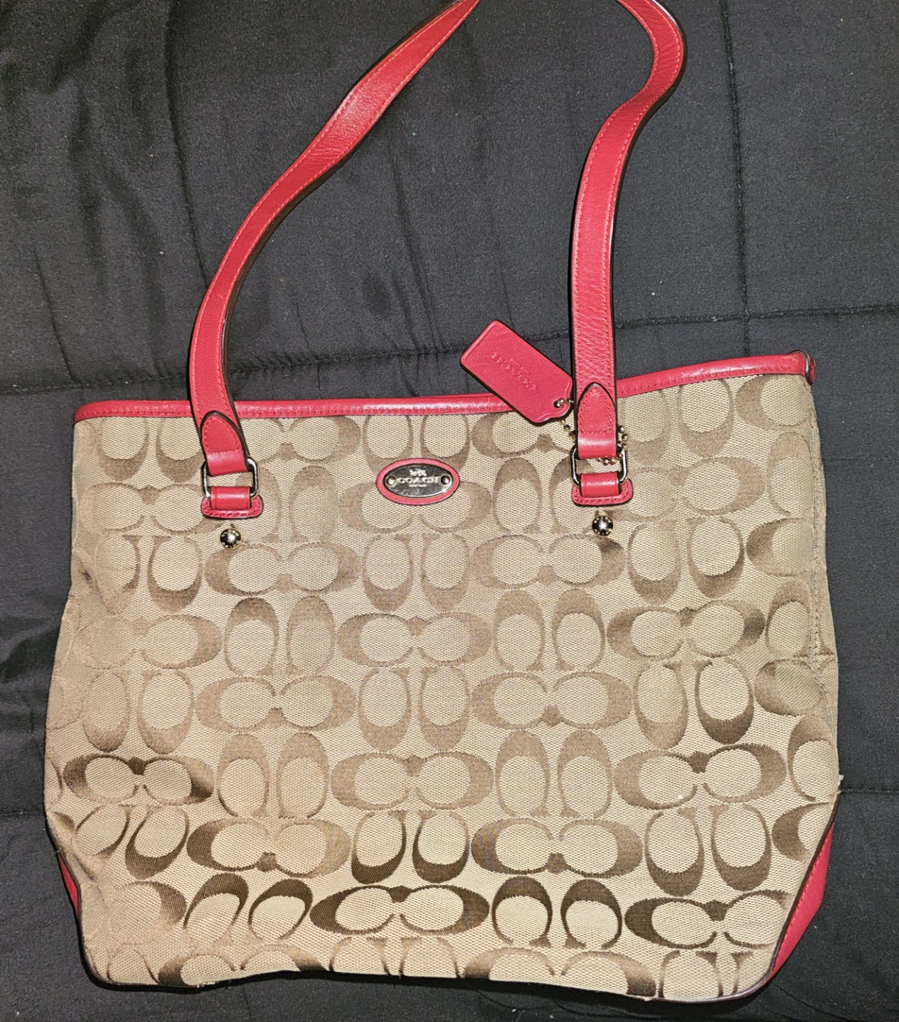 Coach Signature Canvas Tote Bag
