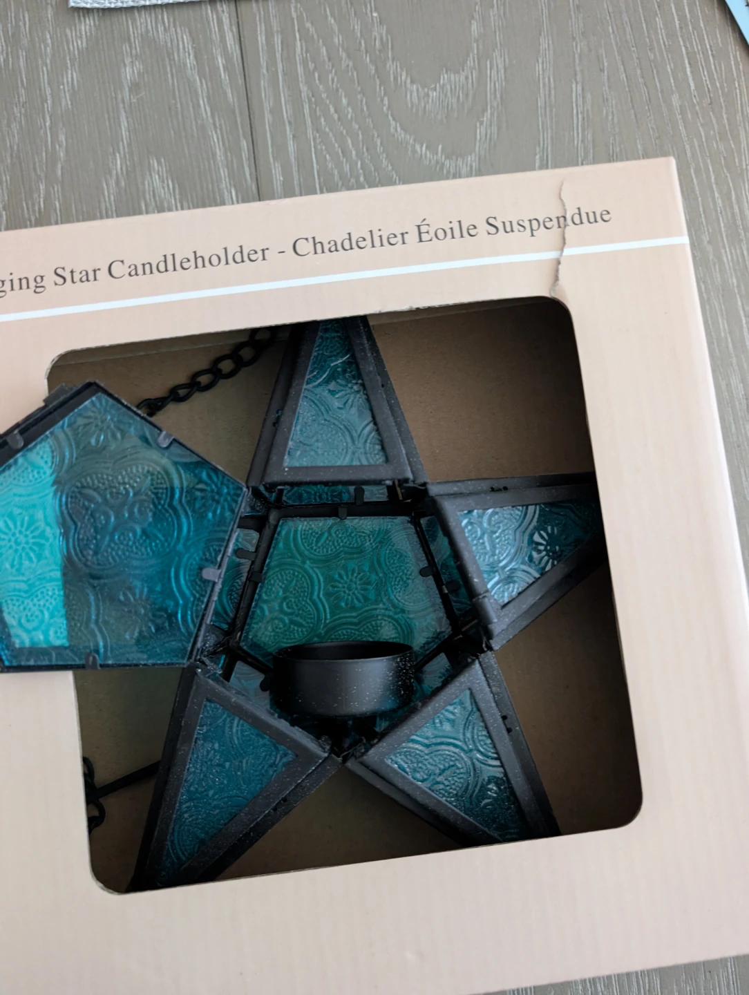 3 Hanging Star Candleholders - photo 3