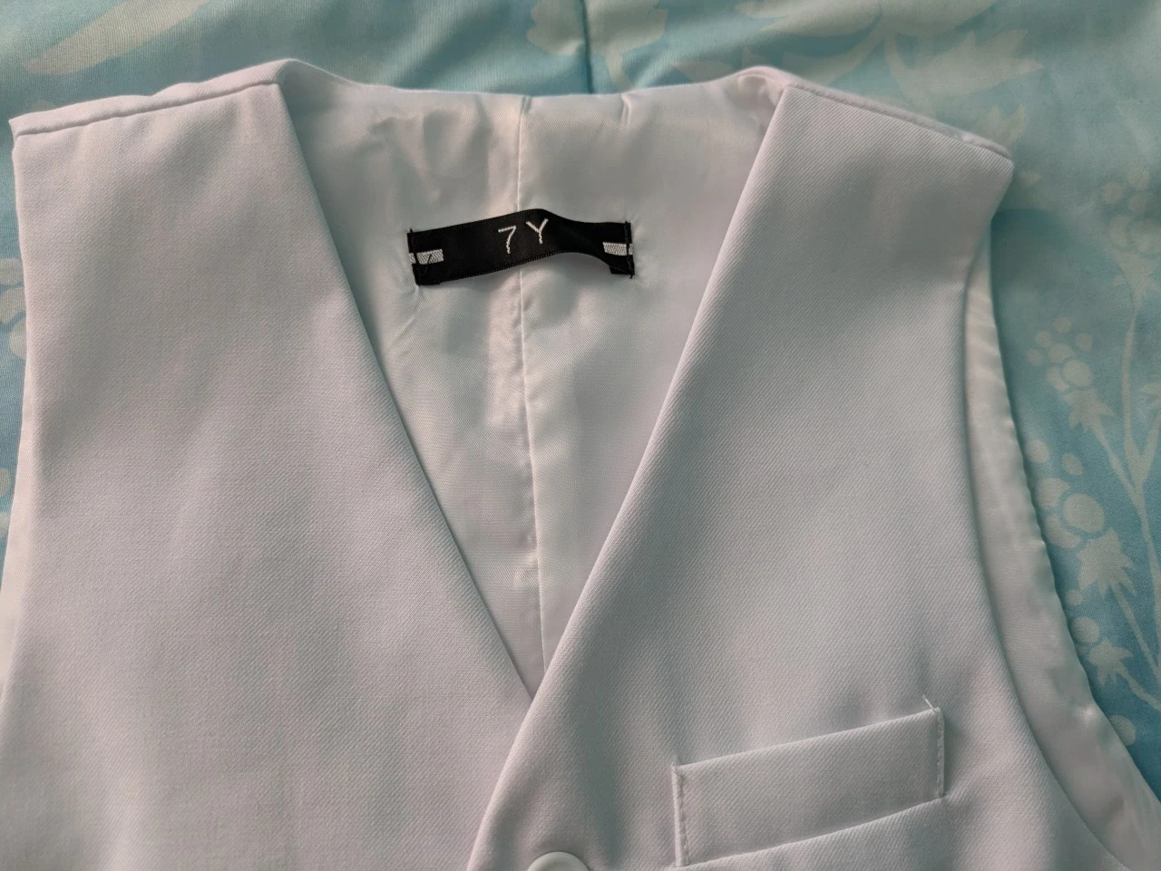 White Dress Vest for Kids - photo 5